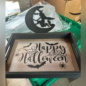 Happy Halloween Tray brand new
